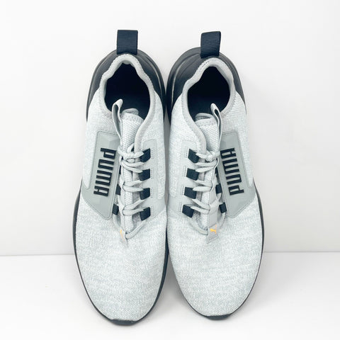 Puma Mens Retaliate Knit 192342-03 Gray Running Shoes Sneakers Size 12