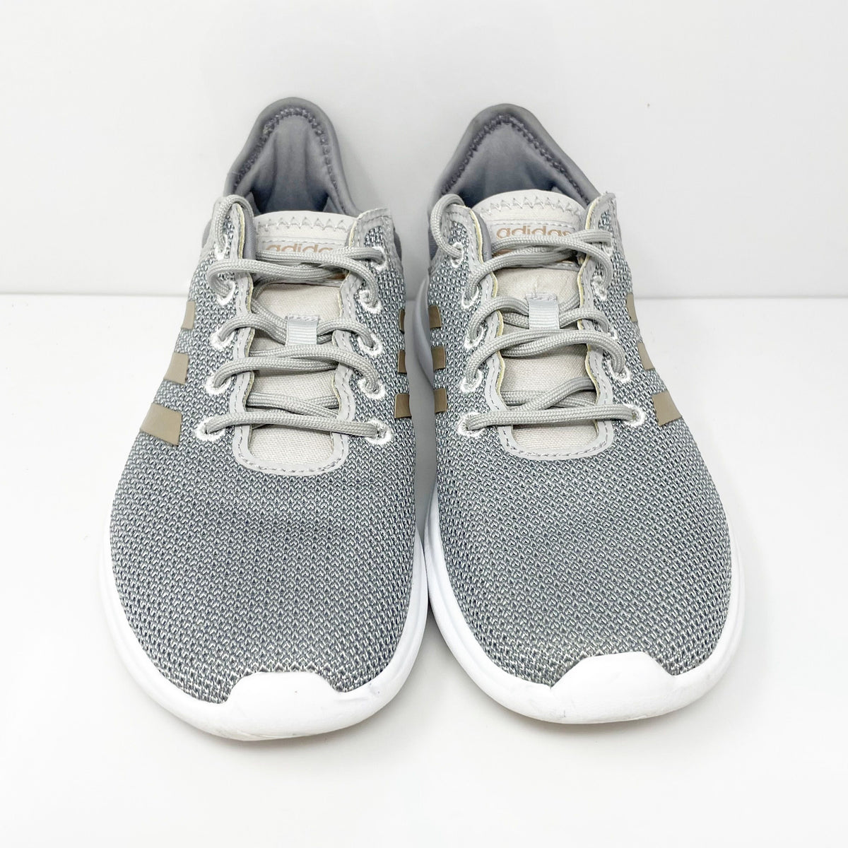 Adidas Womens Cloudfoam QT Flex DA9835 Gray Running Shoes Sneakers Size 7.5