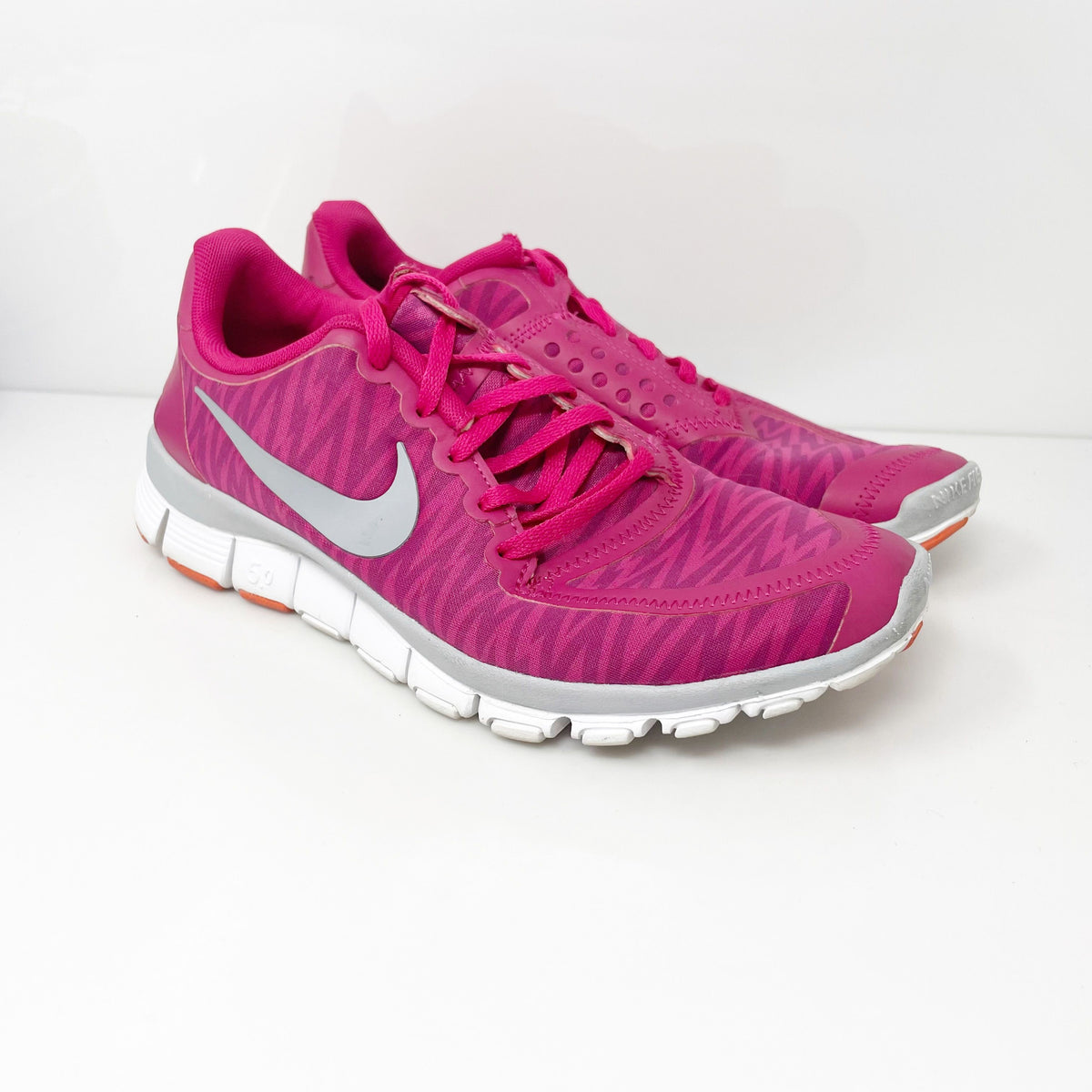 Nike Womens Free 5.0 V4 511281 502 Pink Running Shoes Sneakers Size 8