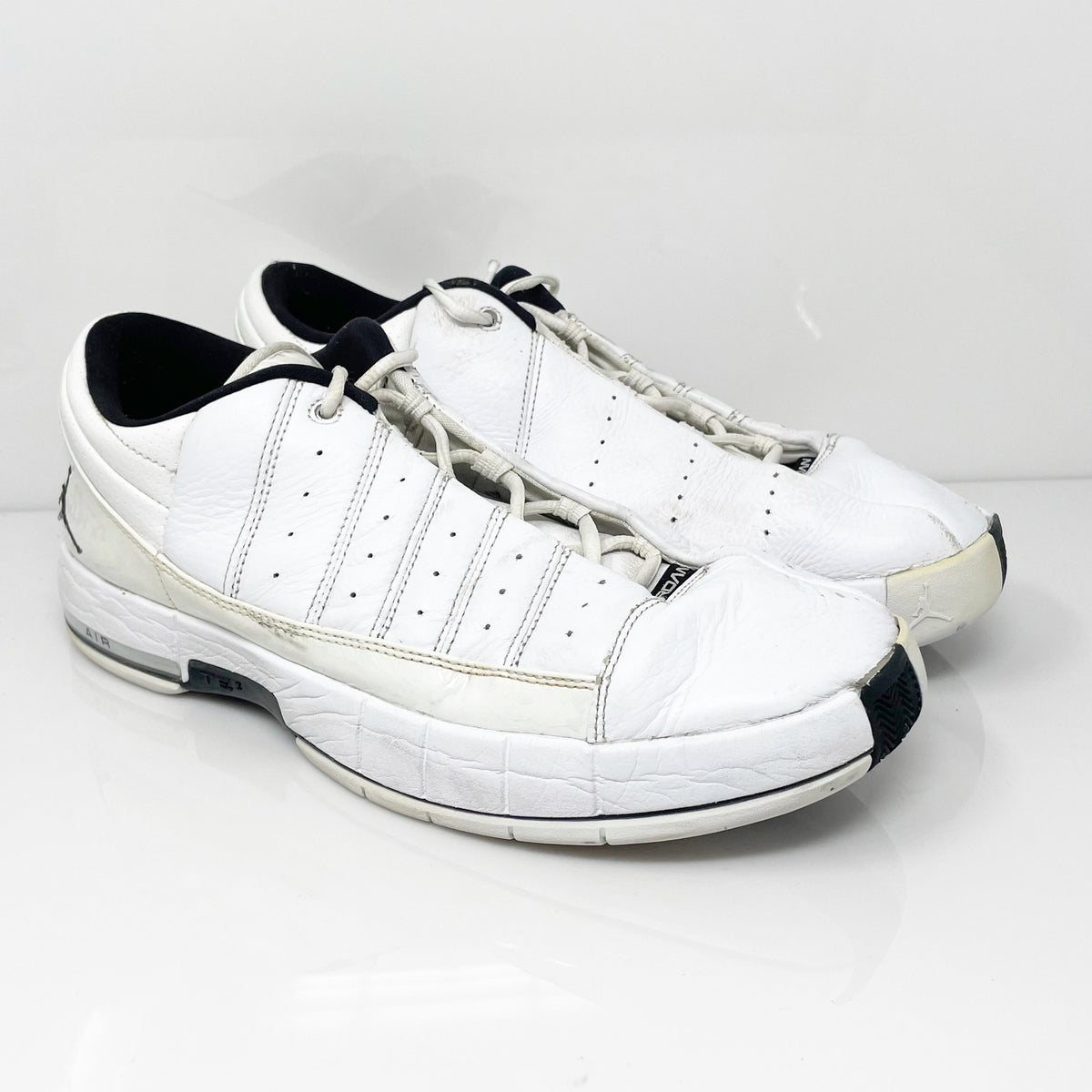 Nike Mens Air Jordan TE II 395468-111 White Basketball Shoes Sneakers Size