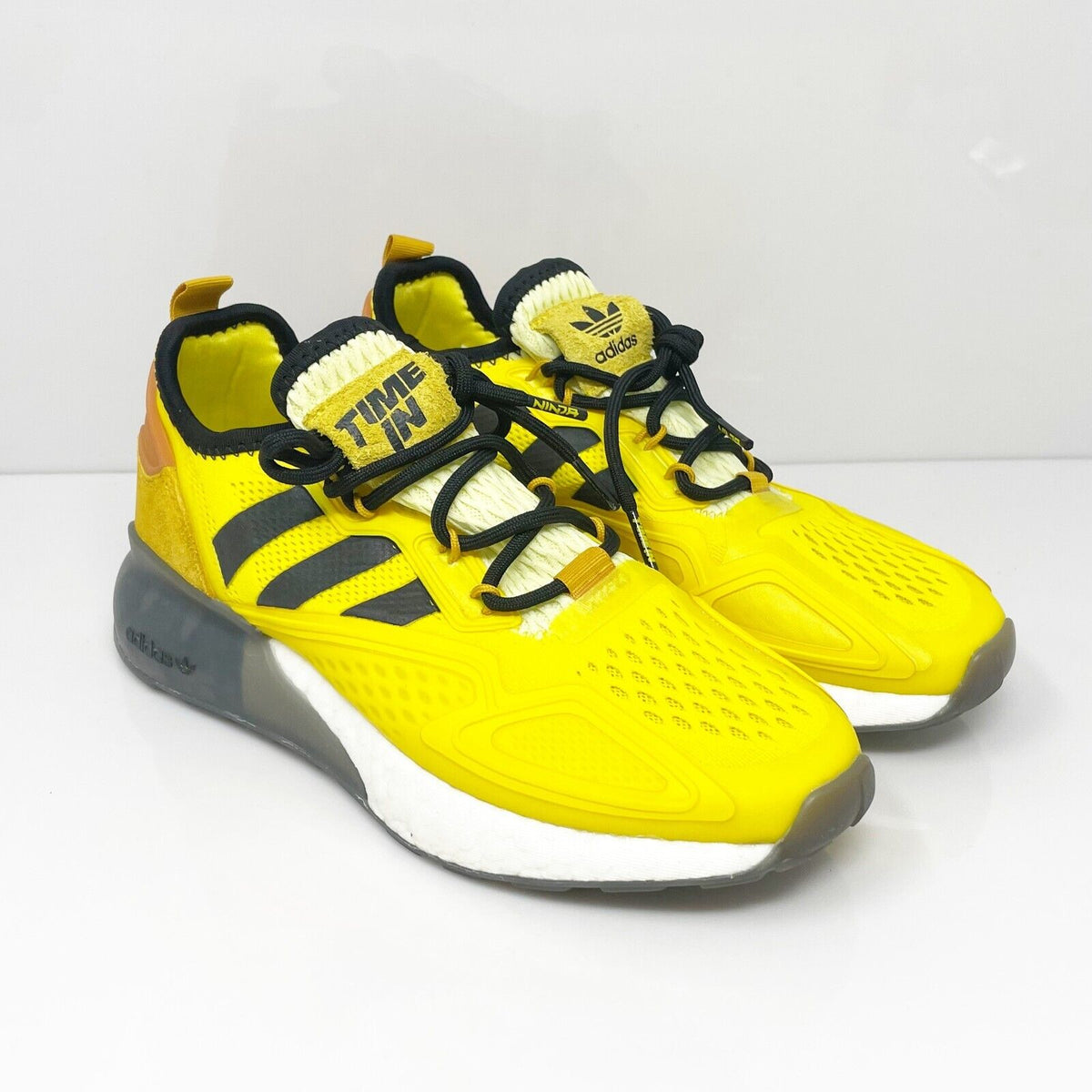 Adidas hot Ninja ZX 2K Boost Yellow Trainers FZ1887 Size 4.5