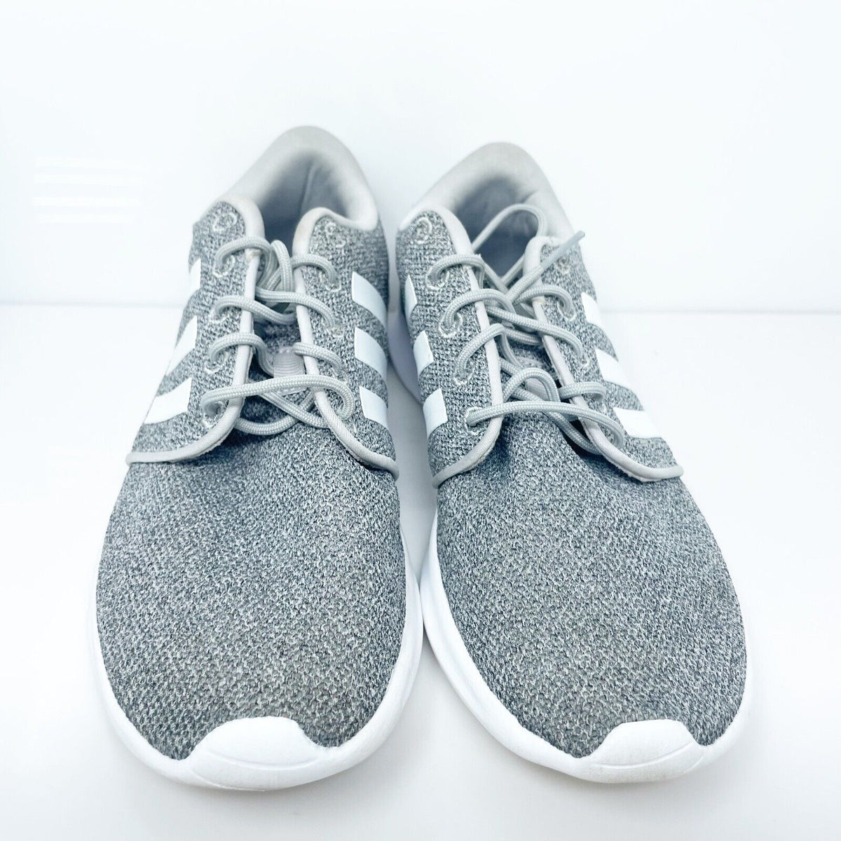 Adidas Womens Cloudfoam QT Racer FX3427 Gray Running Shoes Sneakers Size