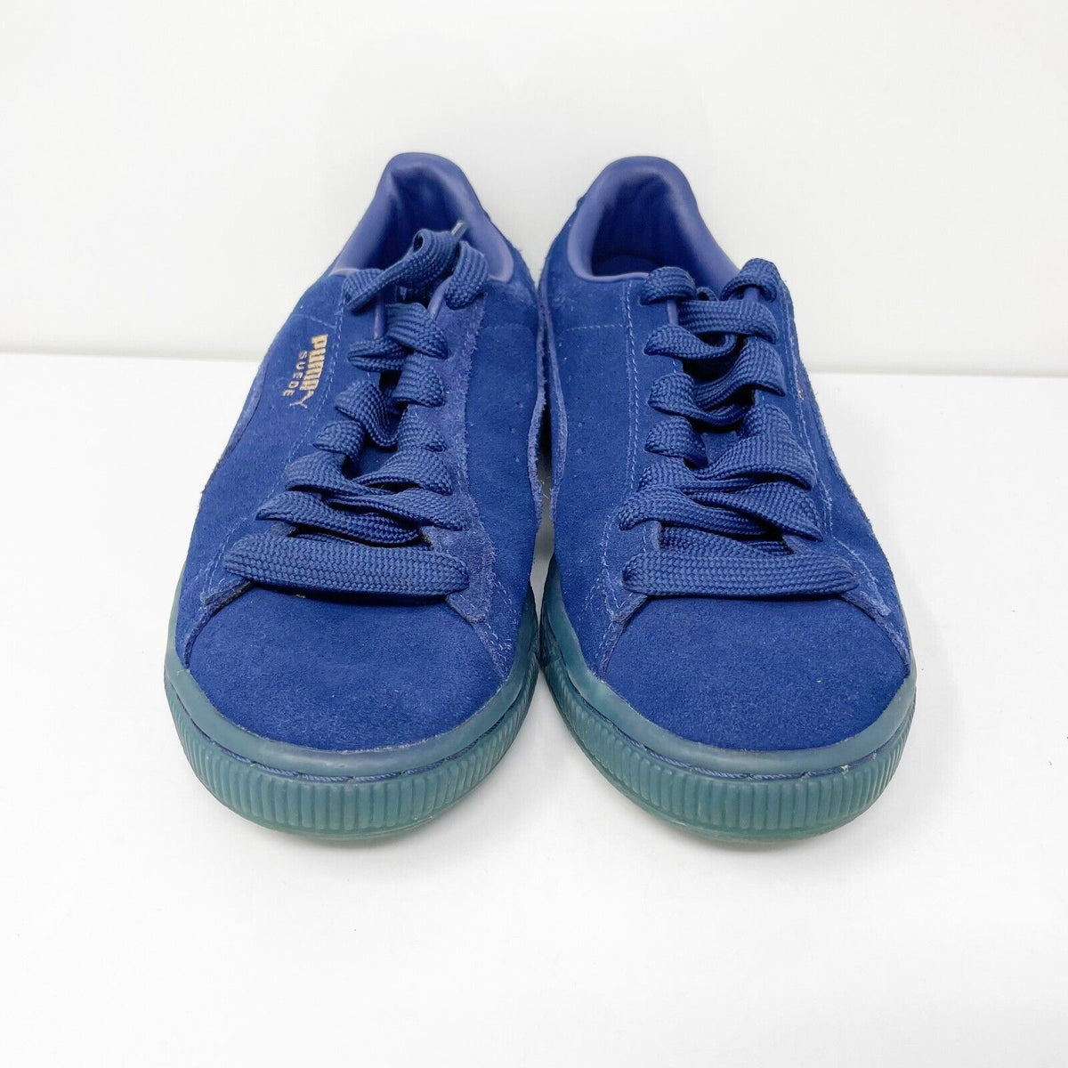 Puma Boys Suede Classic 381470 02 Blue Casual Shoes Sneakers Size 4.5 SneakerCycle