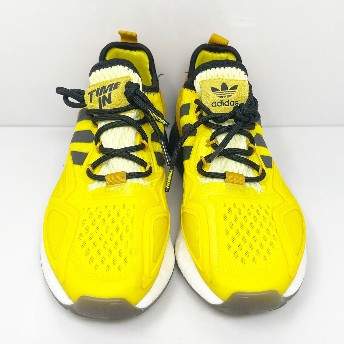 Adidas hot Ninja ZX 2K Boost Yellow Trainers FZ1887 Size 4.5