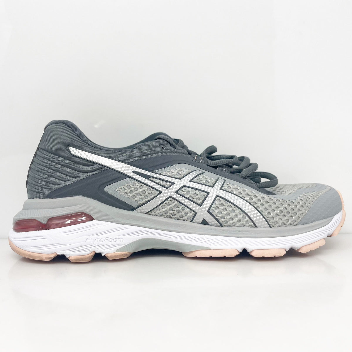 Asics Womens GT 2000 T855N Gray Running Shoes Sneakers Size