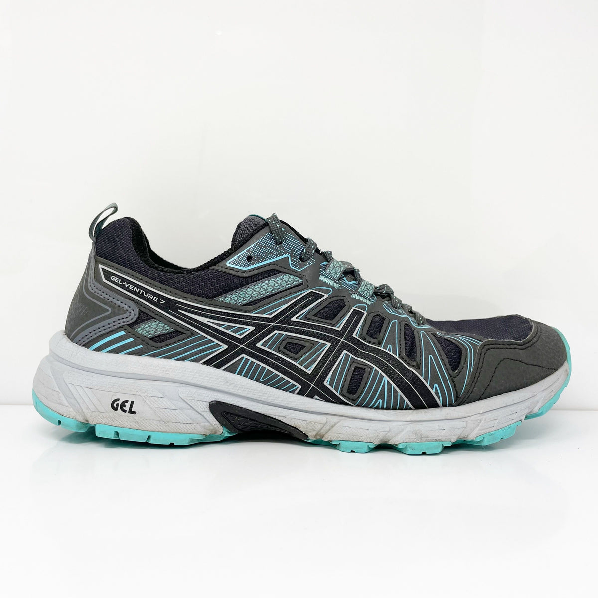 Asics Womens Gel Venture 7 1012A682 Gray Running Shoes Sneakers