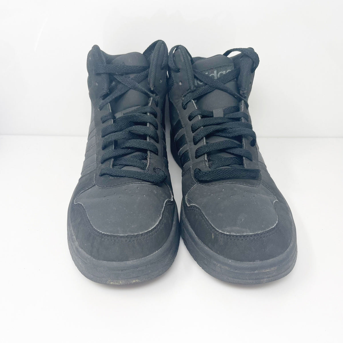 Adidas Mens Hoops 2.0 Mid FV7229 Black Casual Shoes Sneakers Size 7.5 ...