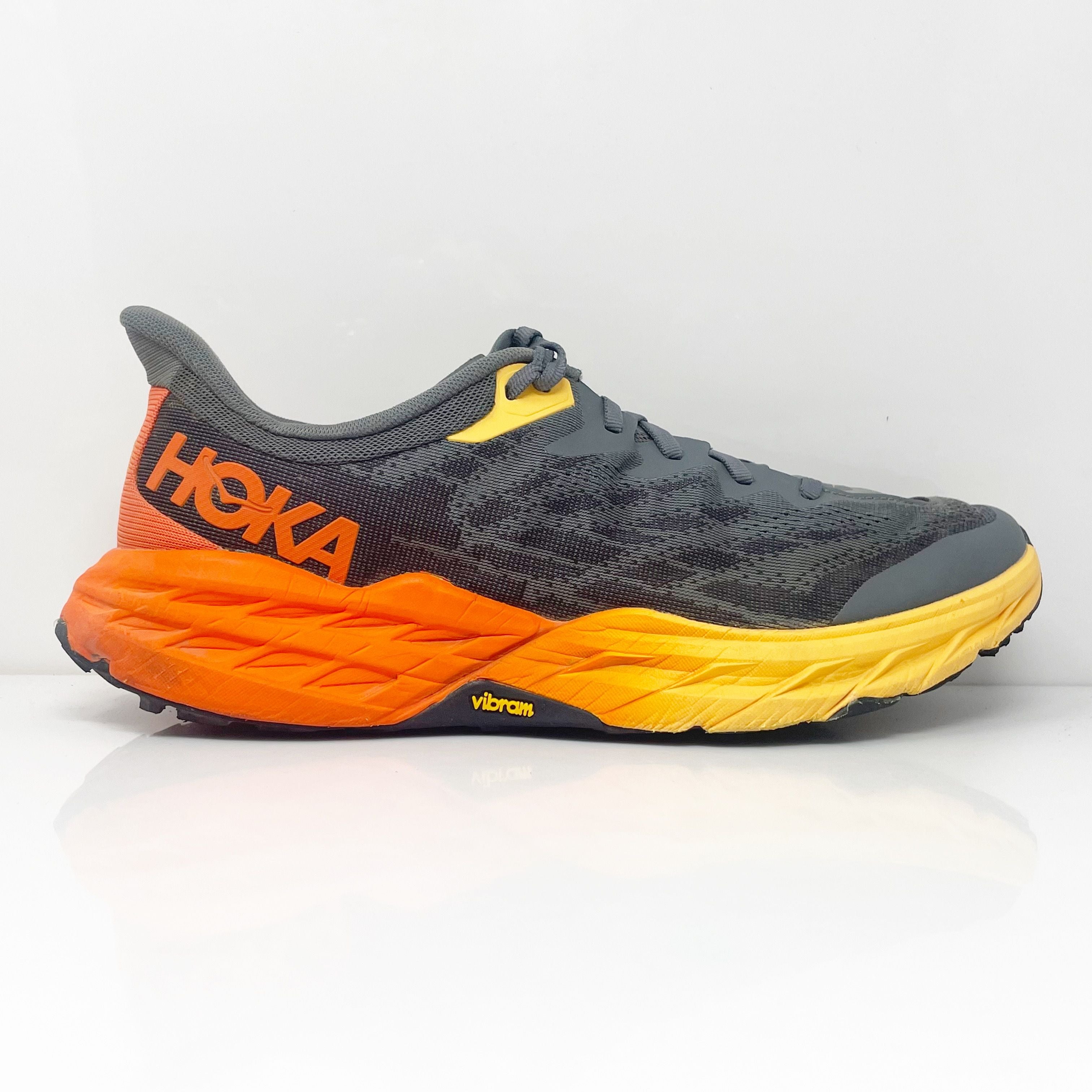 Hoka One One Mens Speedgoat 5 1123157 CFLM Gray Running Shoes Sneakers ...