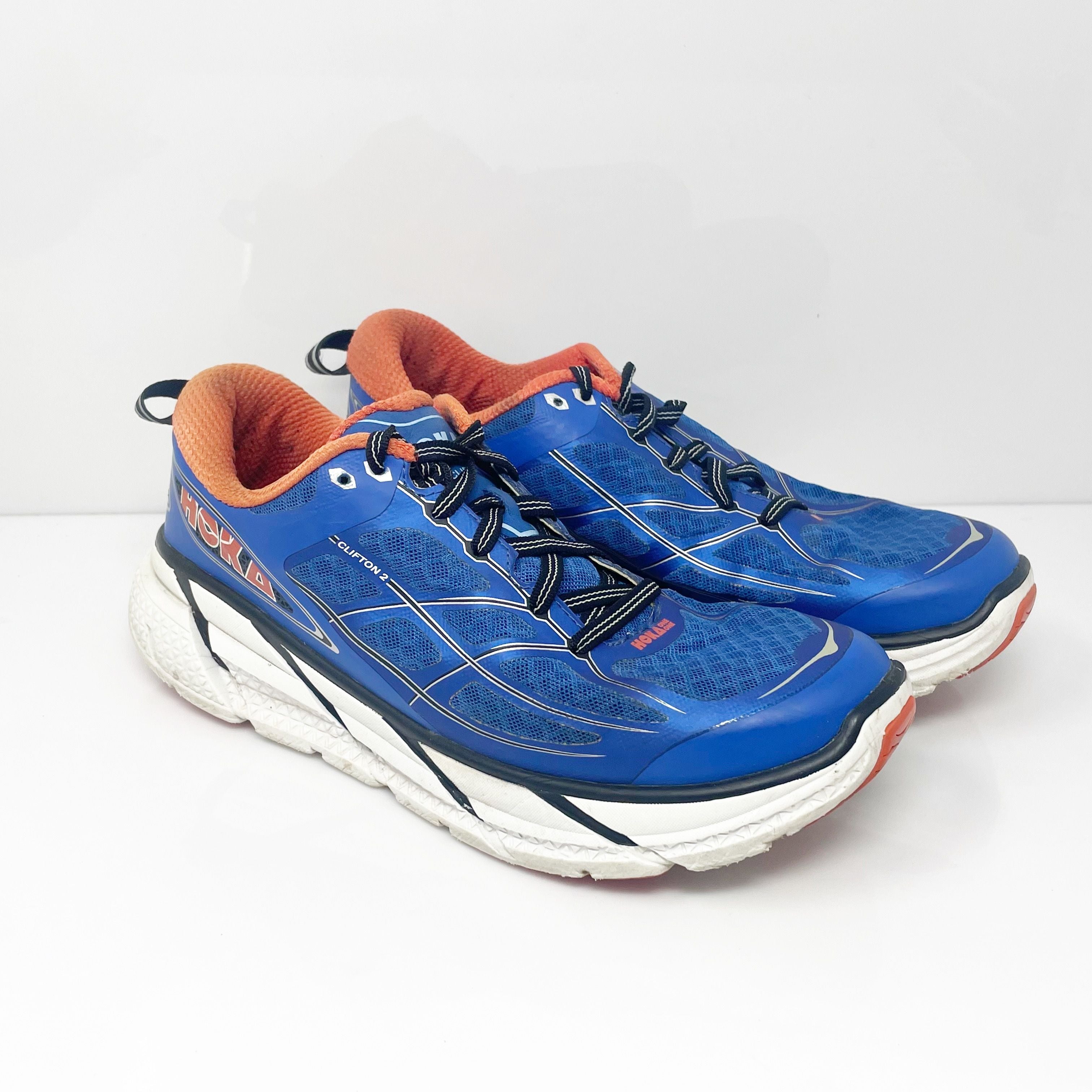 Hoka One One Mens Clifton 2 1008328 TBOF Blue Running Shoes Sneakers S ...
