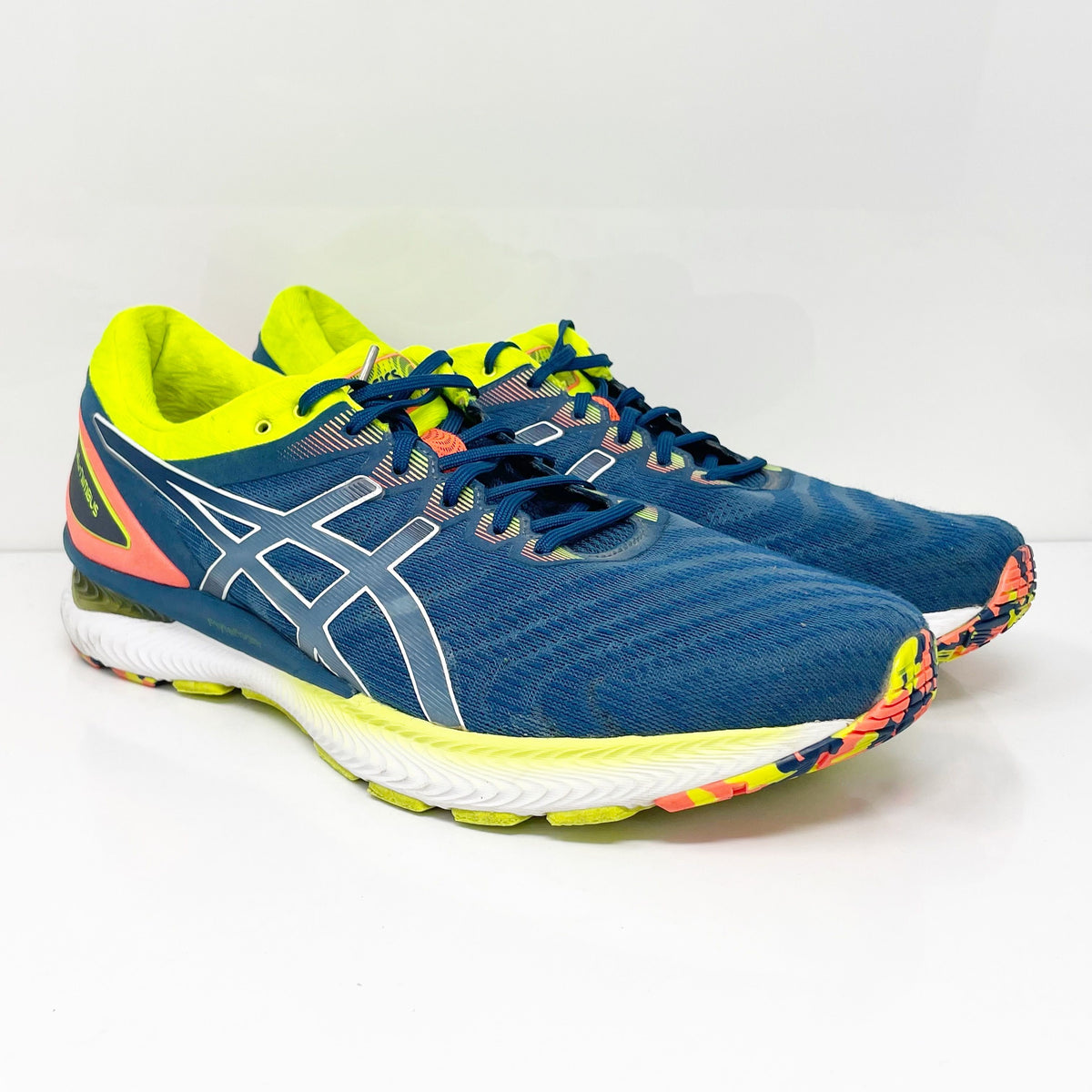 Asics Mens Gel Nimbus 22 1011A930 Blue Running Shoes Sneakers Size 12 ...