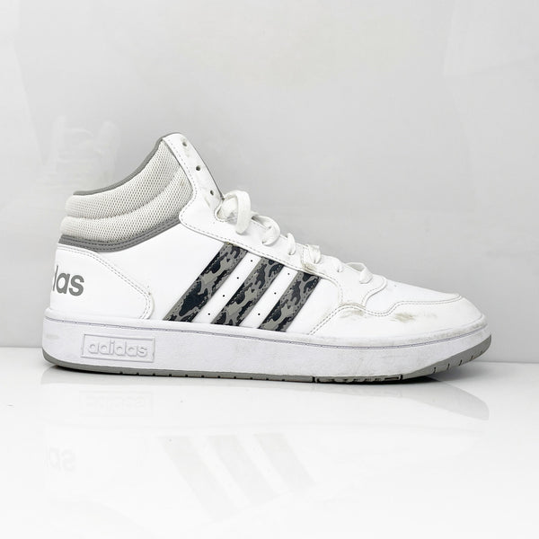 Adidas Mens Hoops 3.0 Mid IH0160 White Basketball Shoes  display picture 3