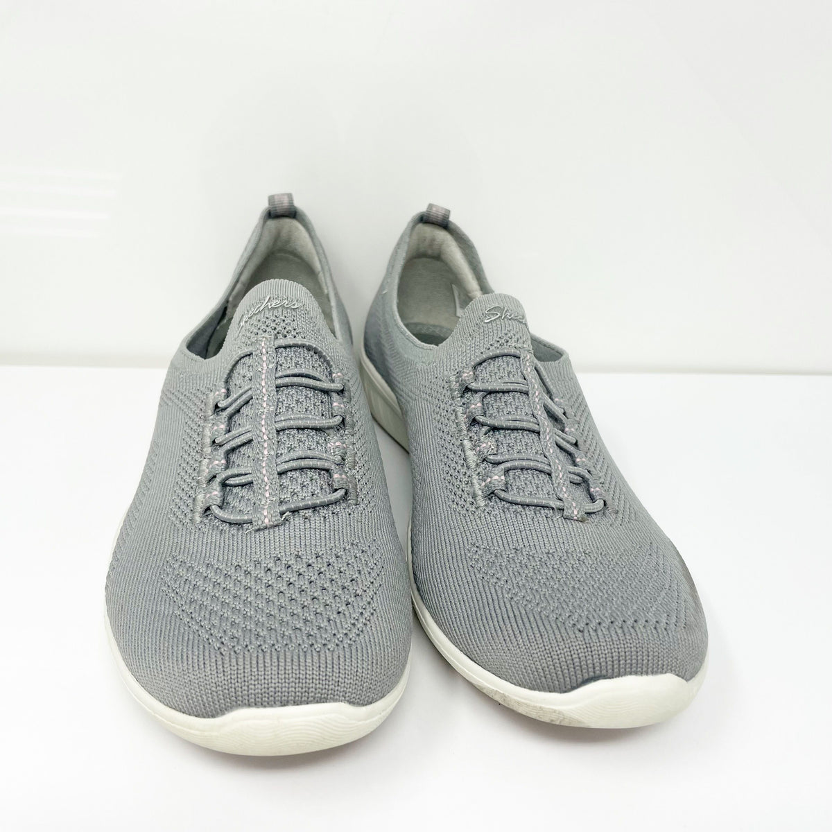 Skechers Womens Newbury St Every Angle 100033 Gray Running Shoes Sneak ...