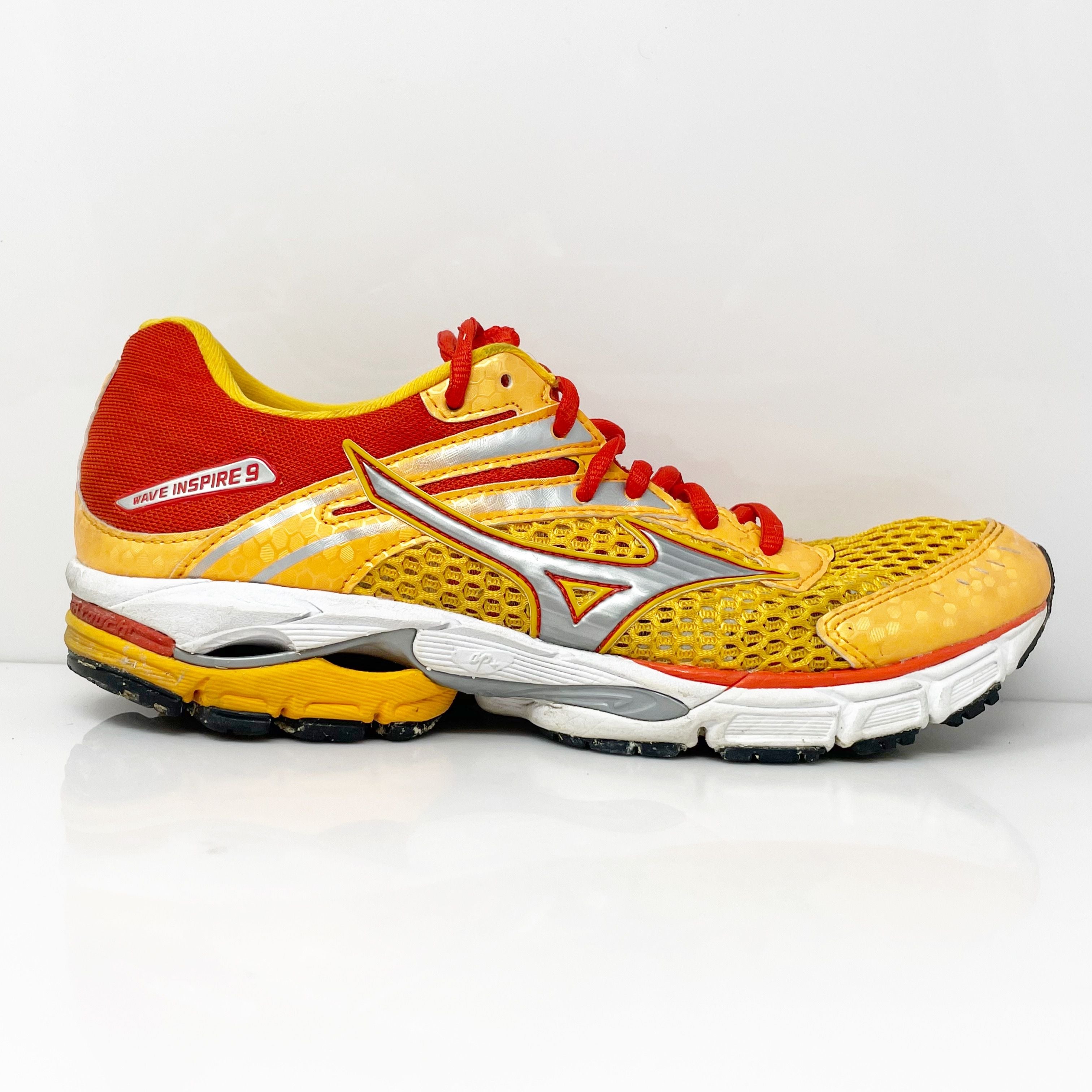 Mizuno Womens Wave Inspire 9 410526 2A73 Yellow Running Shoes