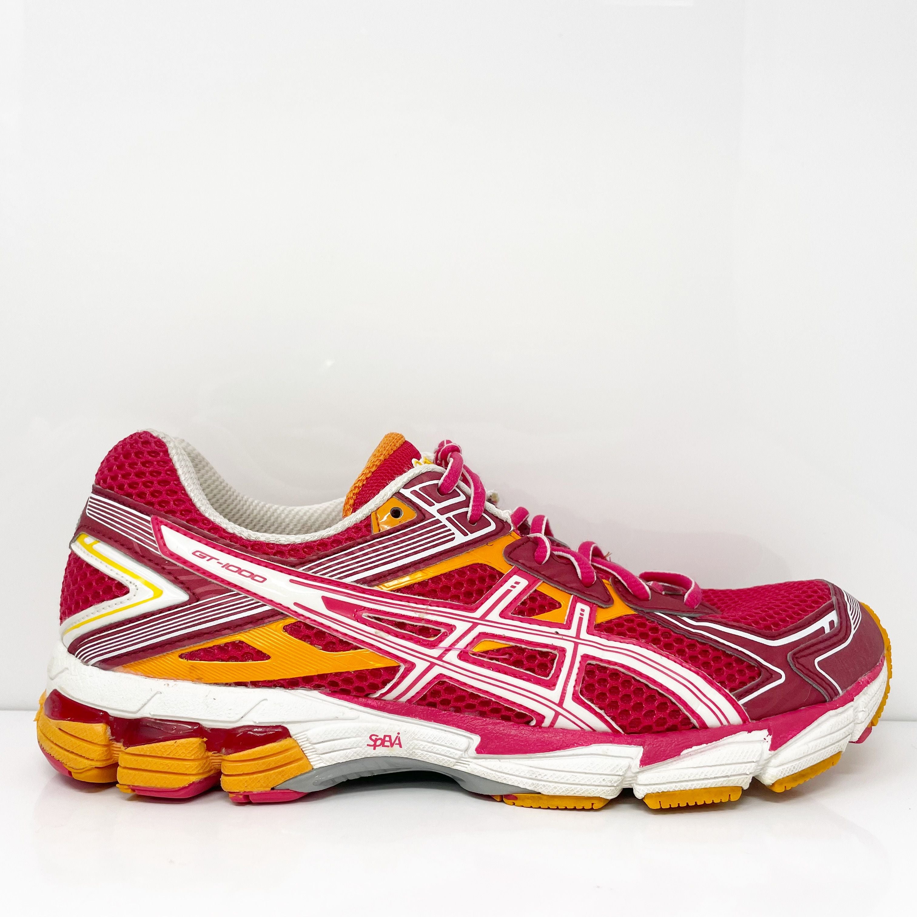 Asics Womens GT 1000 2 T3R5N Red Running Shoes Sneakers Size 11